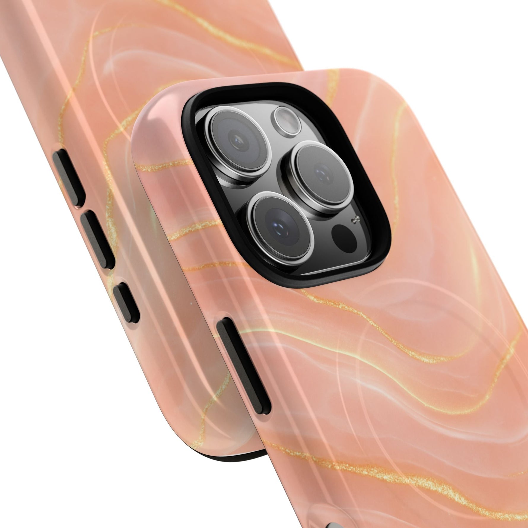 Luxury Series Pink Marble iPhone Case compatible with MagSafe  Shamo's