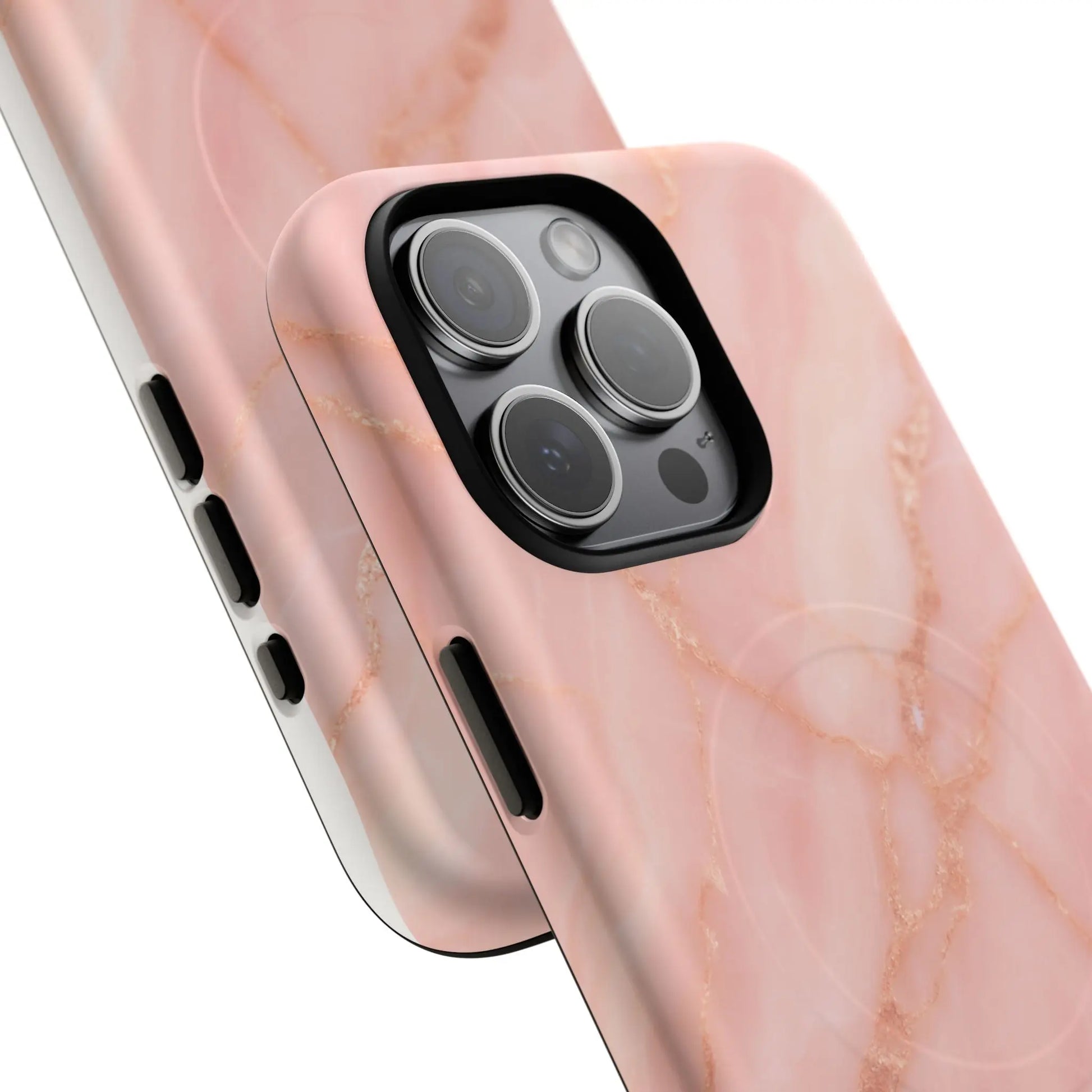 Blush Pink Marble iPhone Case with MagSafe - Shamo's