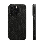 Black Circuit Board Design iPhone Case | MagSafe  Shamo's iPhone 14 Pro / Glossy