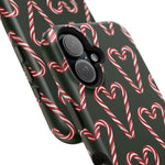 Candy Cane Heart MagSafe Impact-Resistant iPhone Case  Shamo's