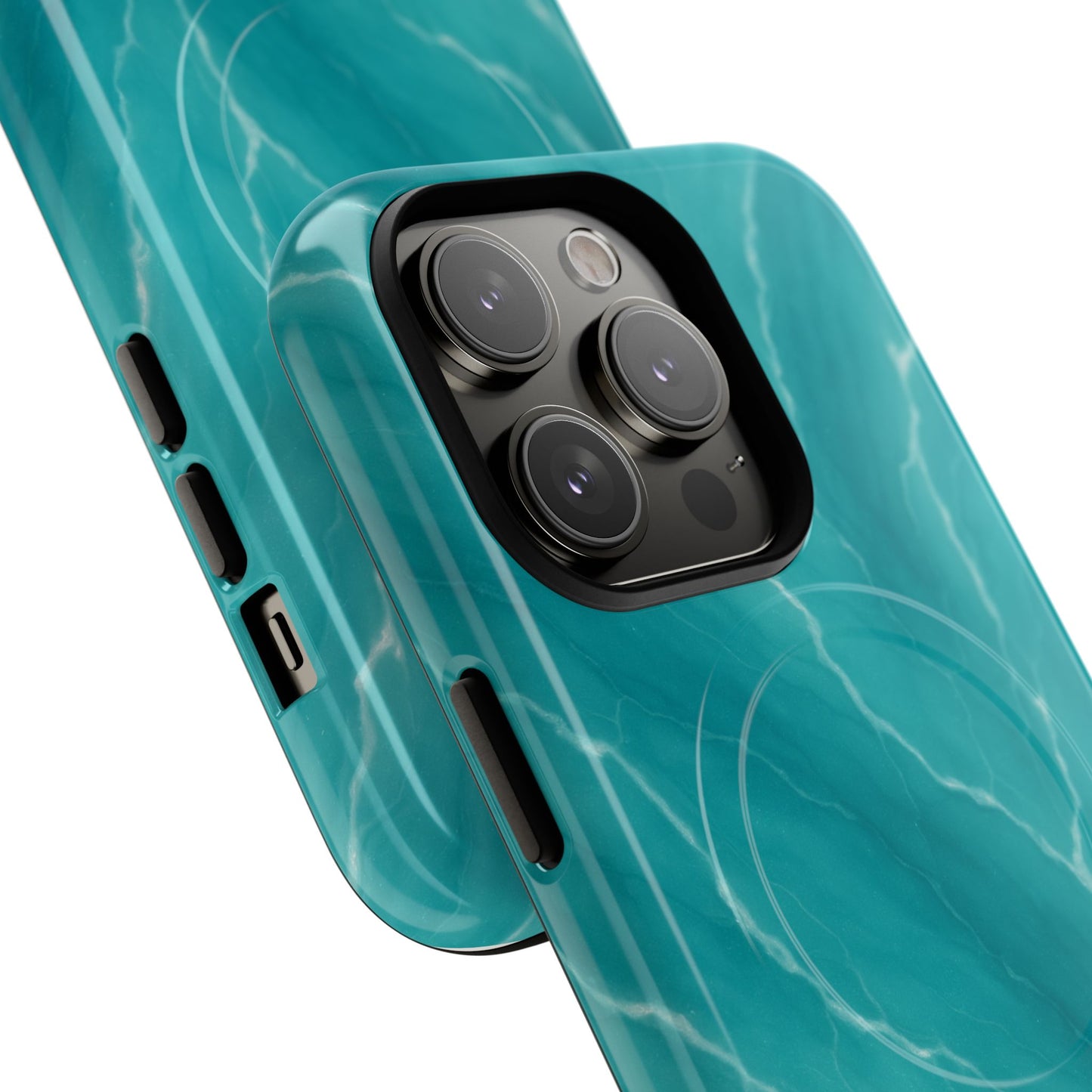 Ocean Aura Marble iPhone Case — MagSafe Compatible