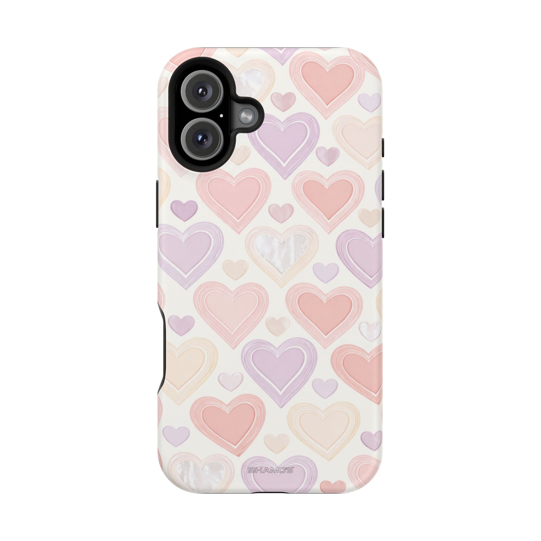 Pastel Heart Love MagSafe Impact-Resistant iPhone Case
