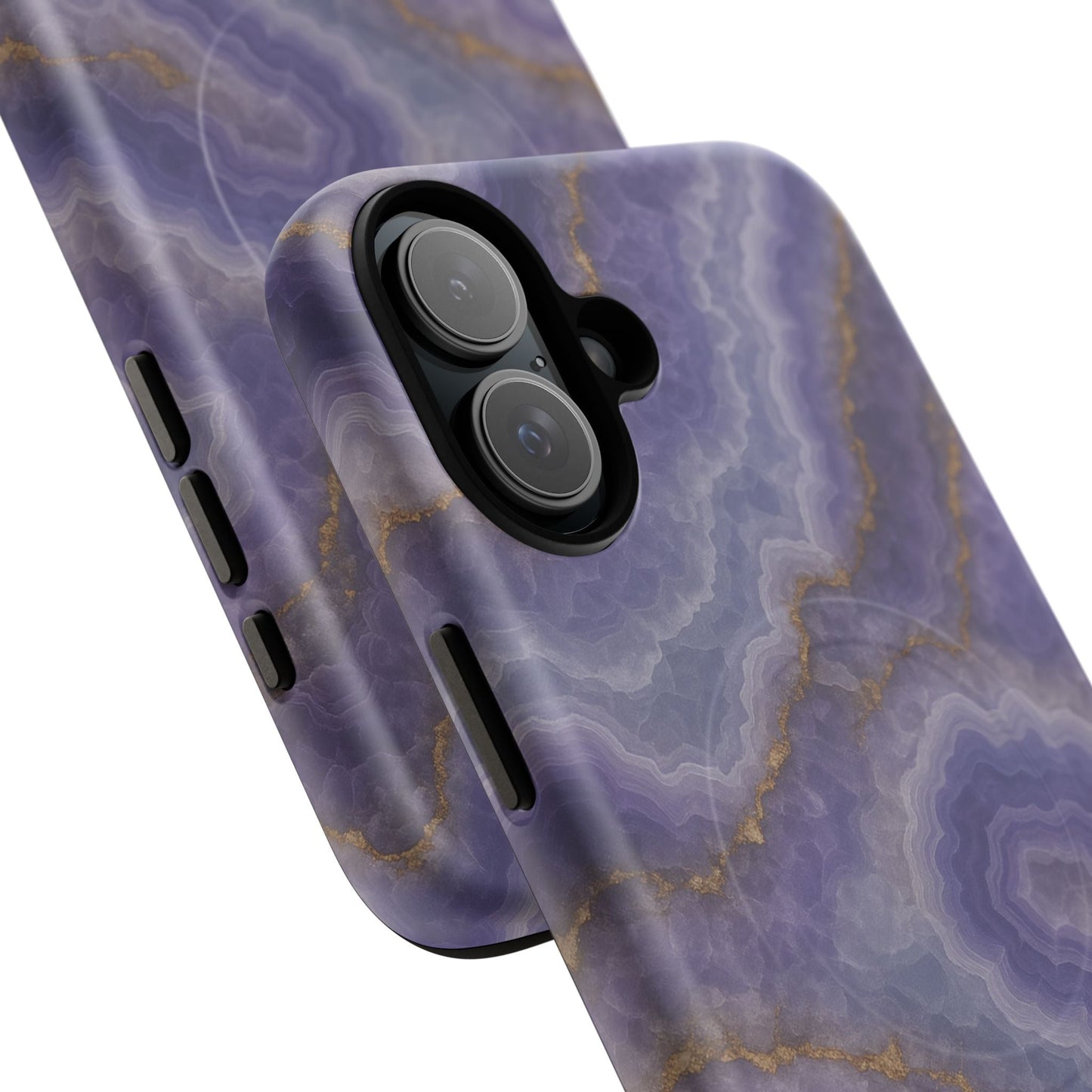 Purple Agate Marble iPhone Case with MagSafe