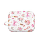 AirPods Case, Pink Beauty Boss Lady Makeup Pattern Silicone Protective Cover
