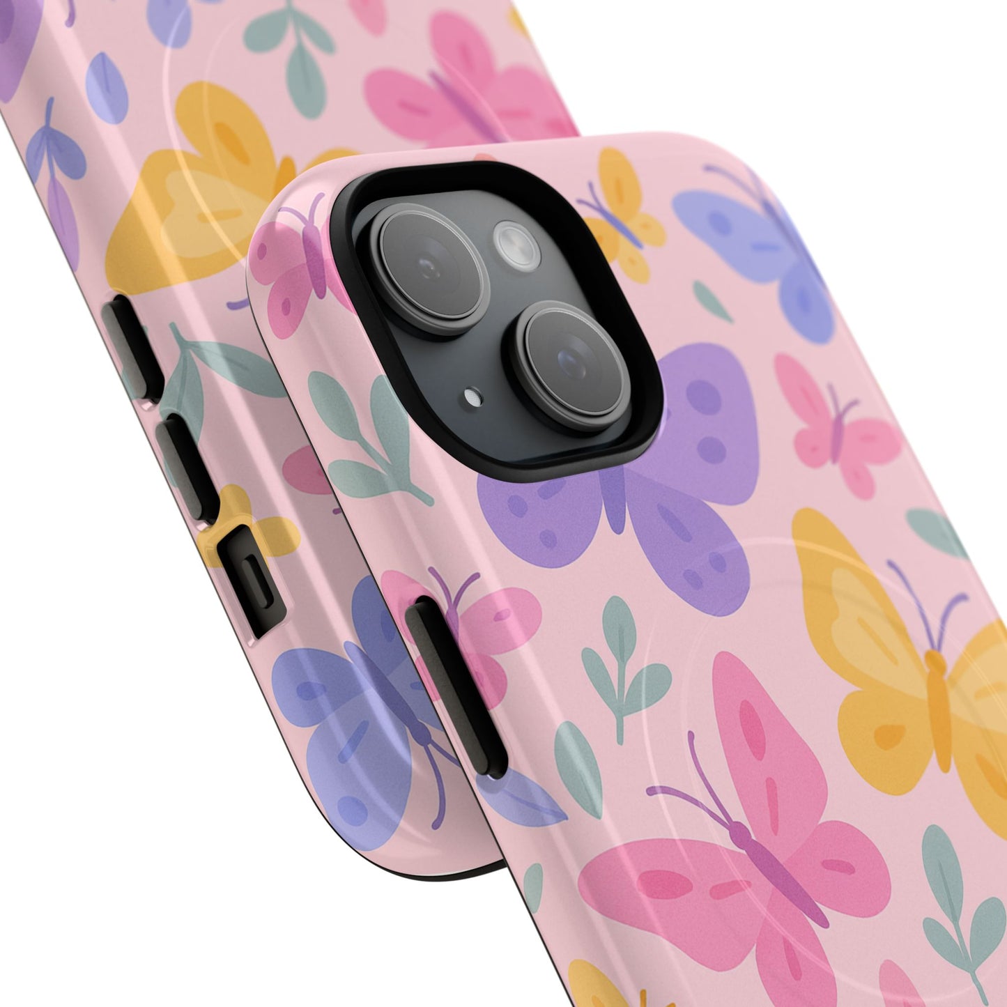 Butterfly Pattern Compatible with MagSafe Tough Magnetic Phone Case