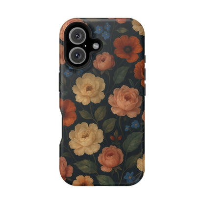Floral Vintage Rose Magnetic Impact iPhone Case with MagSafe  Shamo's iPhone 16 / Matte