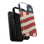 Patriotic iPhone Cases - MagSafe Tough American Flag Design - Shamo's