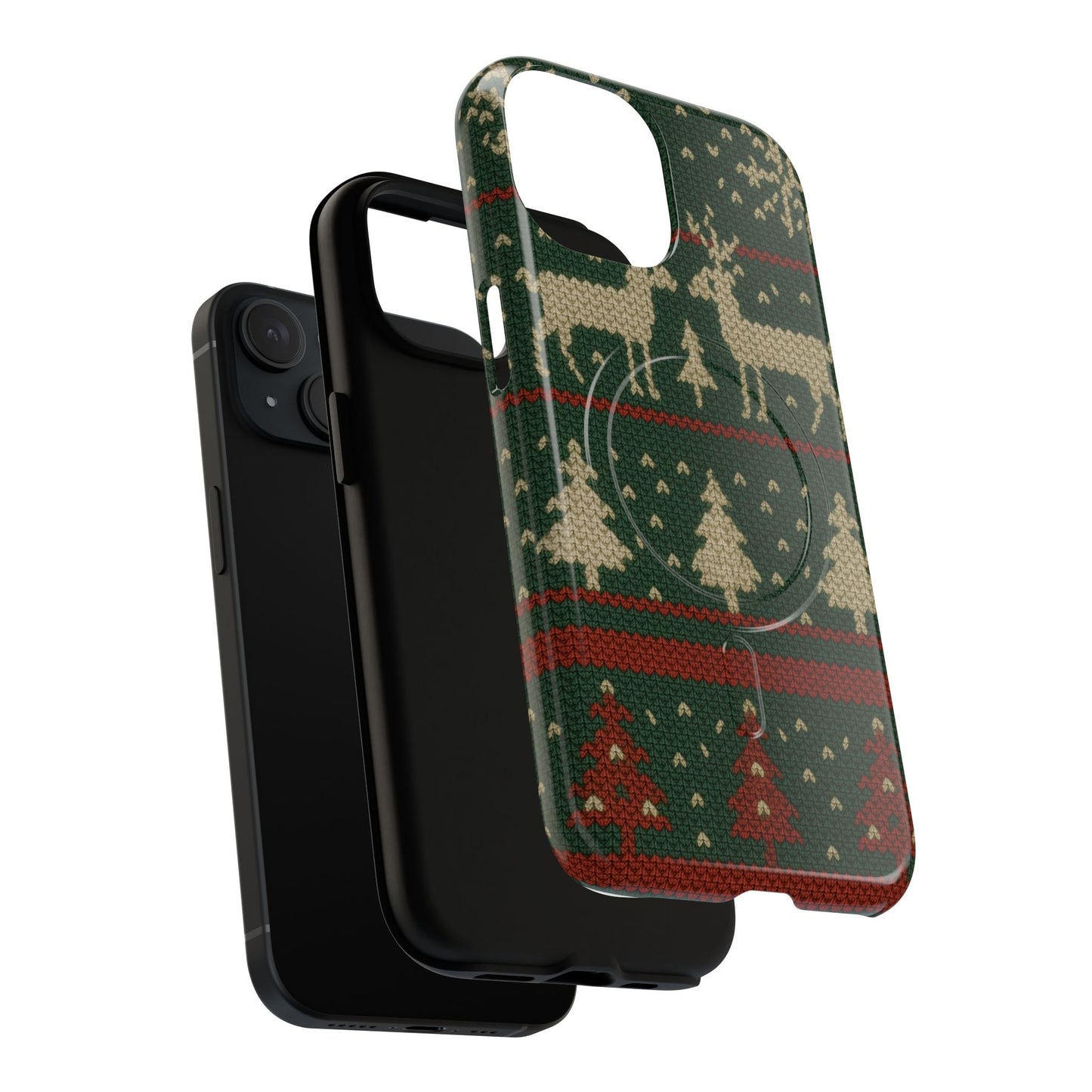 Holiday Knit Reindeer MagSafe Tough iPhone Case