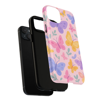 Butterfly Pattern Compatible with MagSafe Tough Magnetic Phone Case
