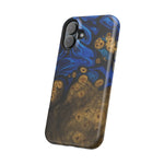 Blue Swirl & Burl Wood Impact iPhone Case | MagSafe compatible  Shamo's