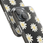 Clear Daisy Floral Phone Case, Impact-Resistant, Anti-Yellowing, Camera & Screen Protection - iPhone 17 / Without gift packaging - Shamo's