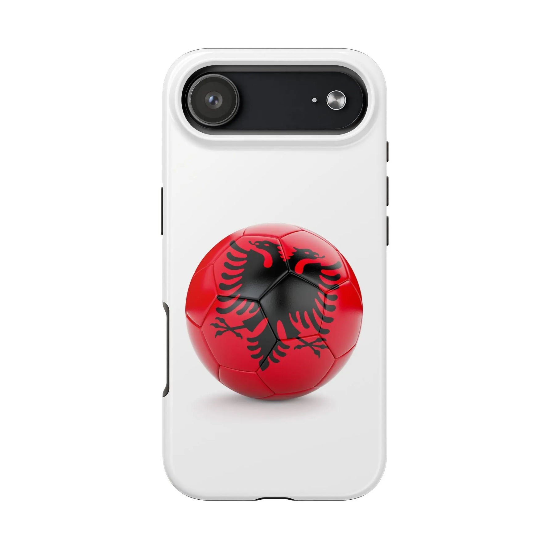 Tough Phone Cases with Albanian soccer flag - Shamo's
