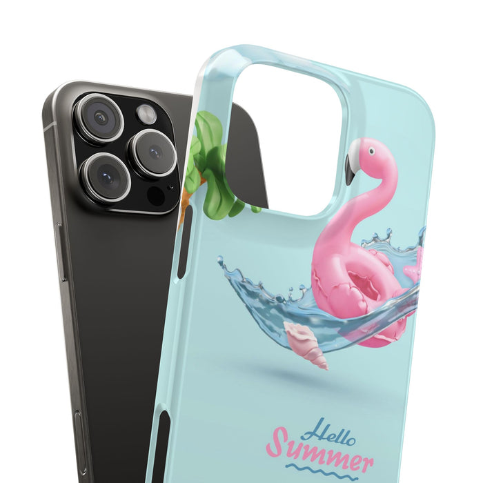 Slim Phone Cases with Hello Summer design