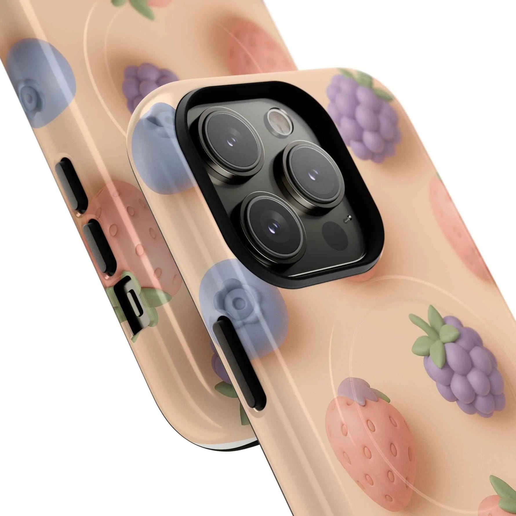 Fruitful 3D Strawberries Berries Tough Magnetic MagSafe Phone Case