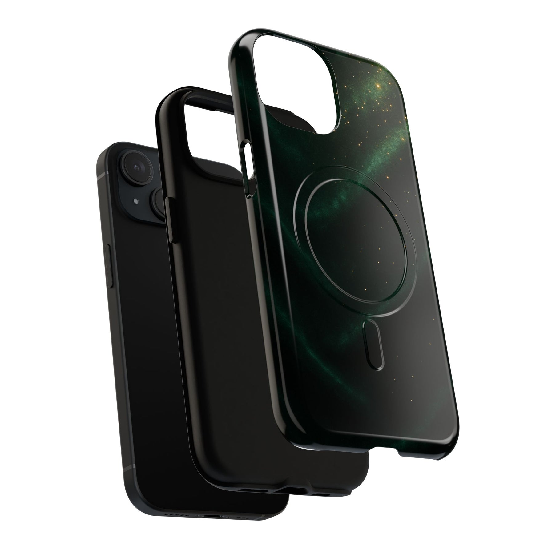 Luxury Series Emerald Galaxy iPhone Case with MagSafe - Shamo's