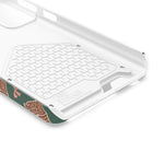 Holiday Gingerbread Phone Case with Card Holder — Festive Green Candy Cane Design  Shamo's