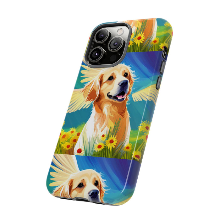 Tough Cases Golden Retriever with Wings Phone case