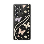 Butterfly Pearl Impact-Resistant Clear iPhone Case - Shamo's