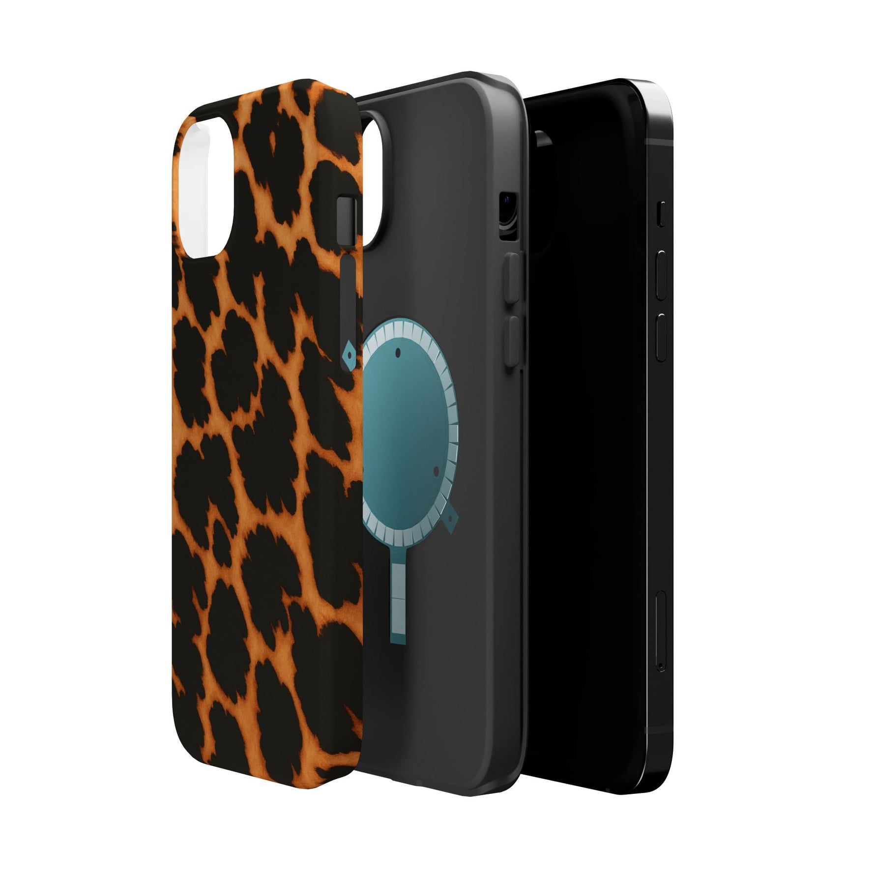 Leopard Print Impact-Resistant iPhone Case with MagSafe Compatibility  Shamo's