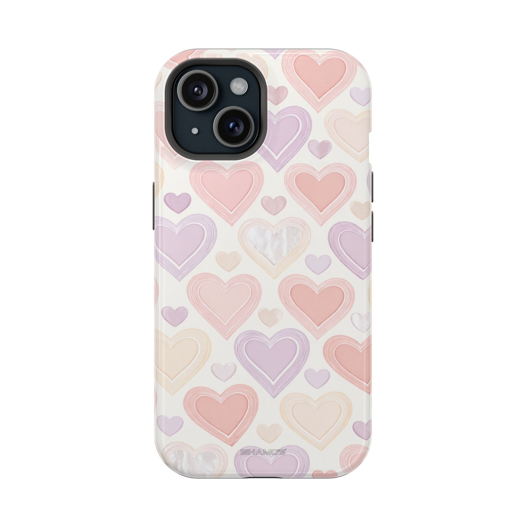 Pastel Heart Love MagSafe Impact-Resistant iPhone Case