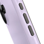 Lilac Purple Solid Color Pastel MagSafe Compatible Impact-Resistant iPhone Case
