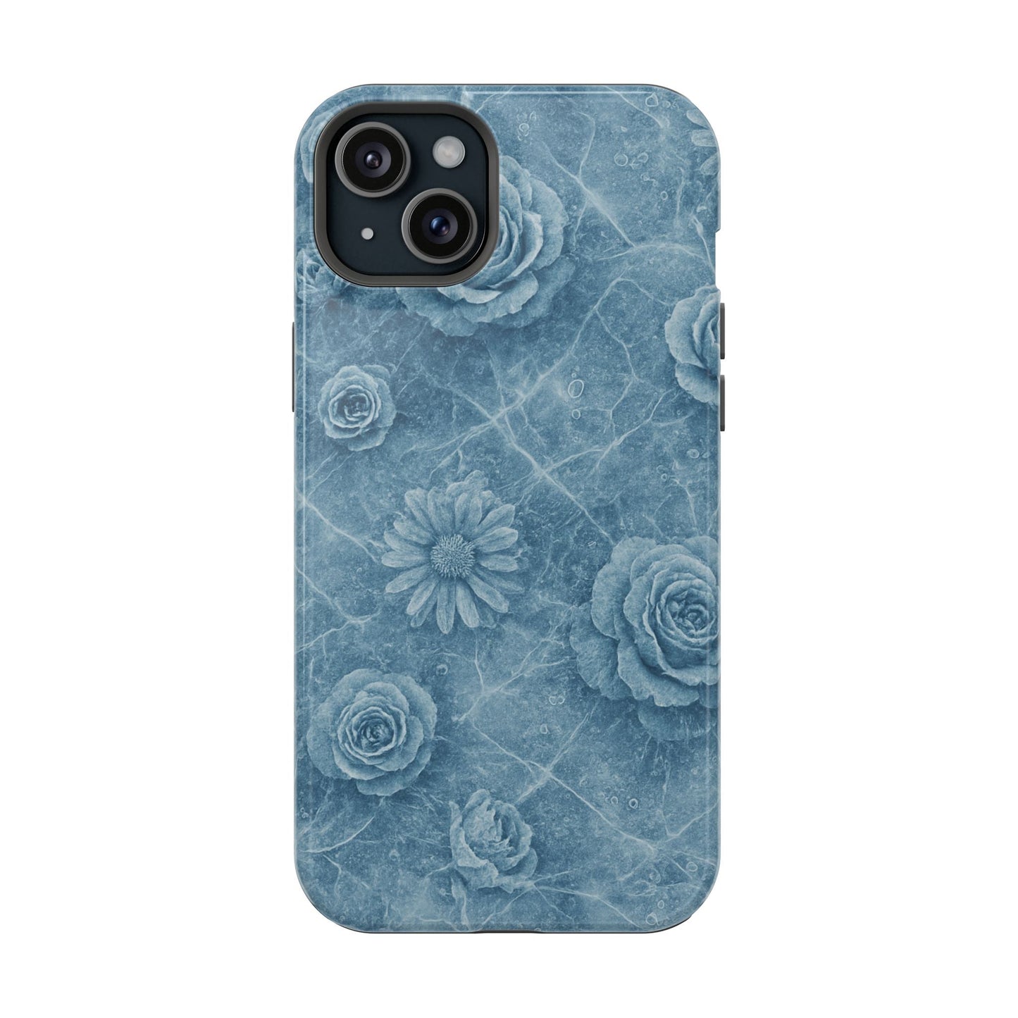 Frozen Flower Impact-Resistant iPhone Case — MagSafe Compatible  Shamo's iPhone 15 Plus / Glossy