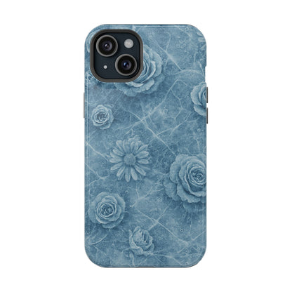 Frozen Flower Impact-Resistant iPhone Case — MagSafe Compatible  Shamo's iPhone 15 Plus / Glossy
