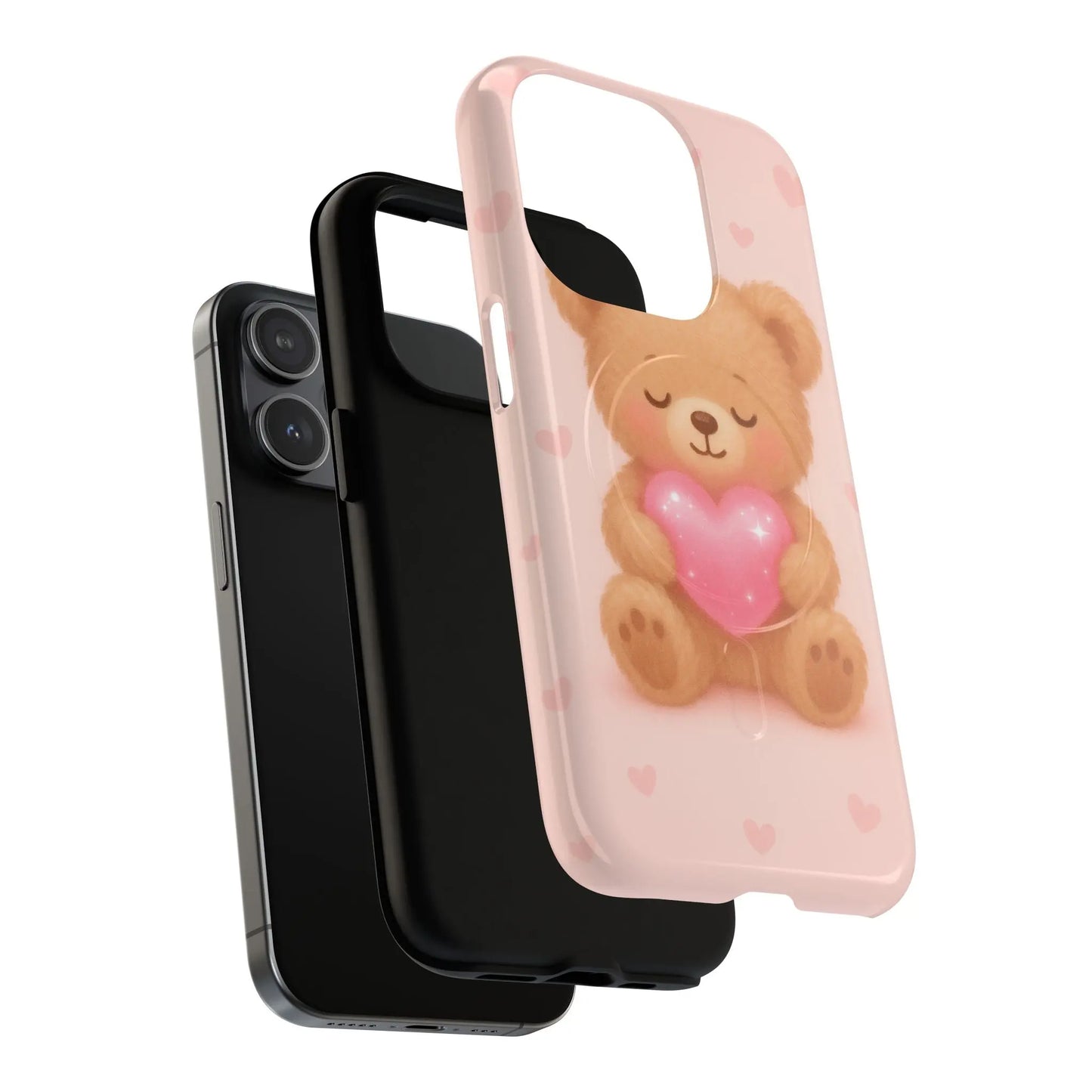 Heart Hug Teddy Bear iPhone Case – with MagSafe - Shamo's