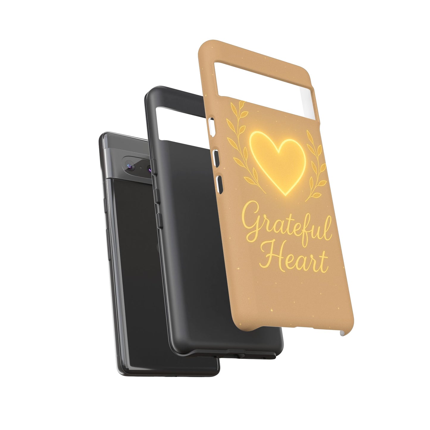 Grateful Heart iPhone Case — Warm Neon Heart