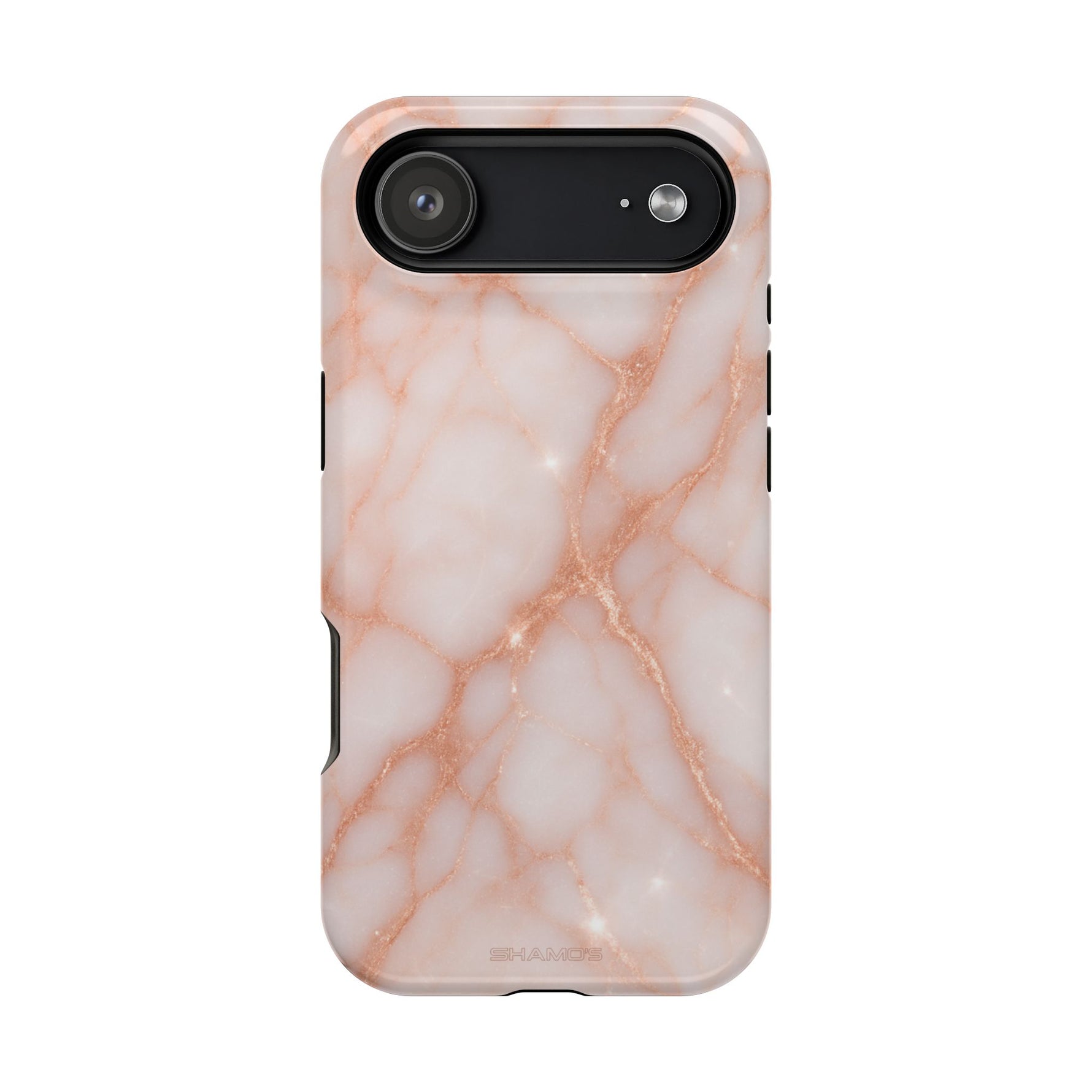 Glamouröse iPhone-Hülle in Roségold mit MagSafe