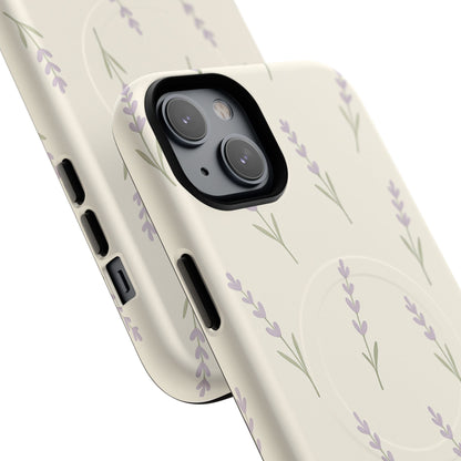Lavender Minimal Bloom iPhone Case with MagSafe