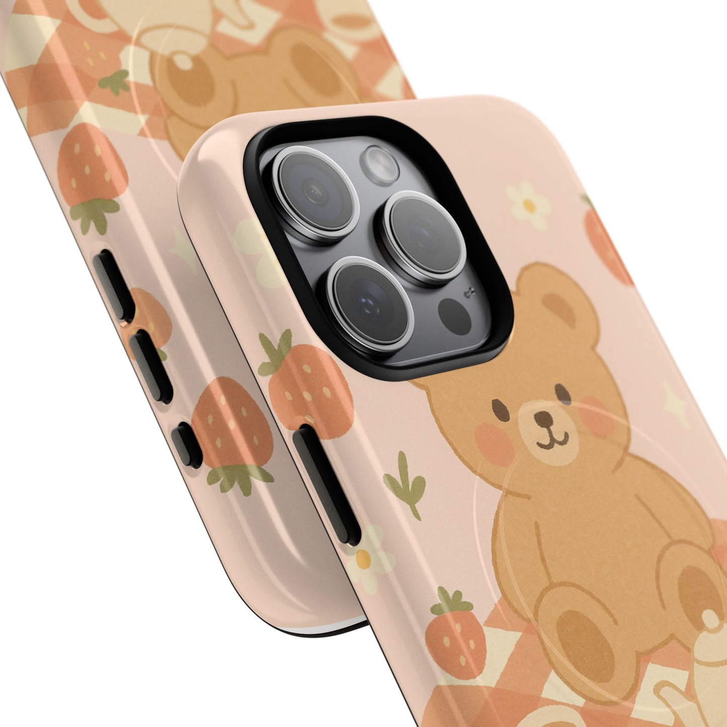 Blossom Bear Picnic iPhone Case with MagSafe