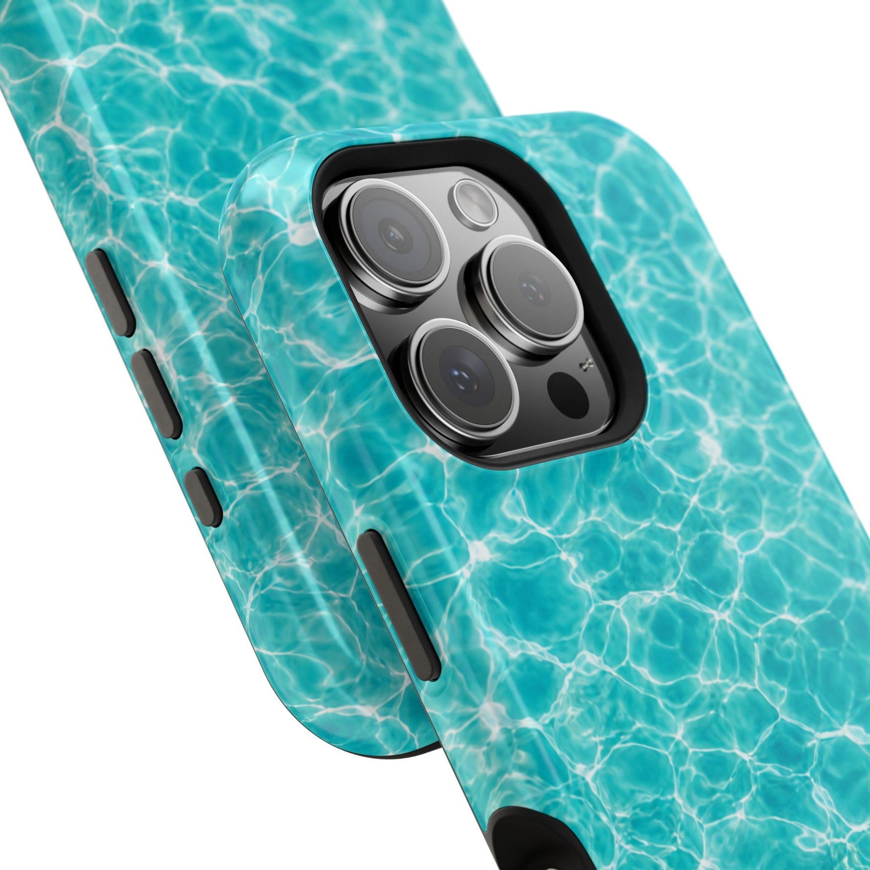 Turquoise Tide Crystal Clear Water MagSafe Phone Case – Tropical Aqua Ocean Ripple Protective Cover
