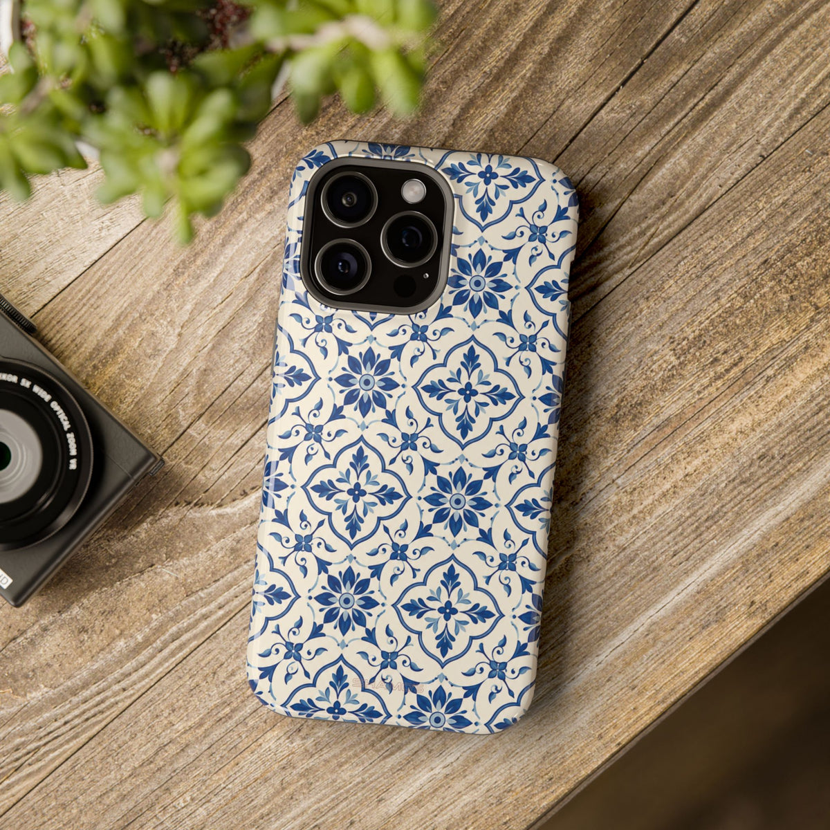 Lisbon Tile – Blue Ornamental MagSafe Phone Case