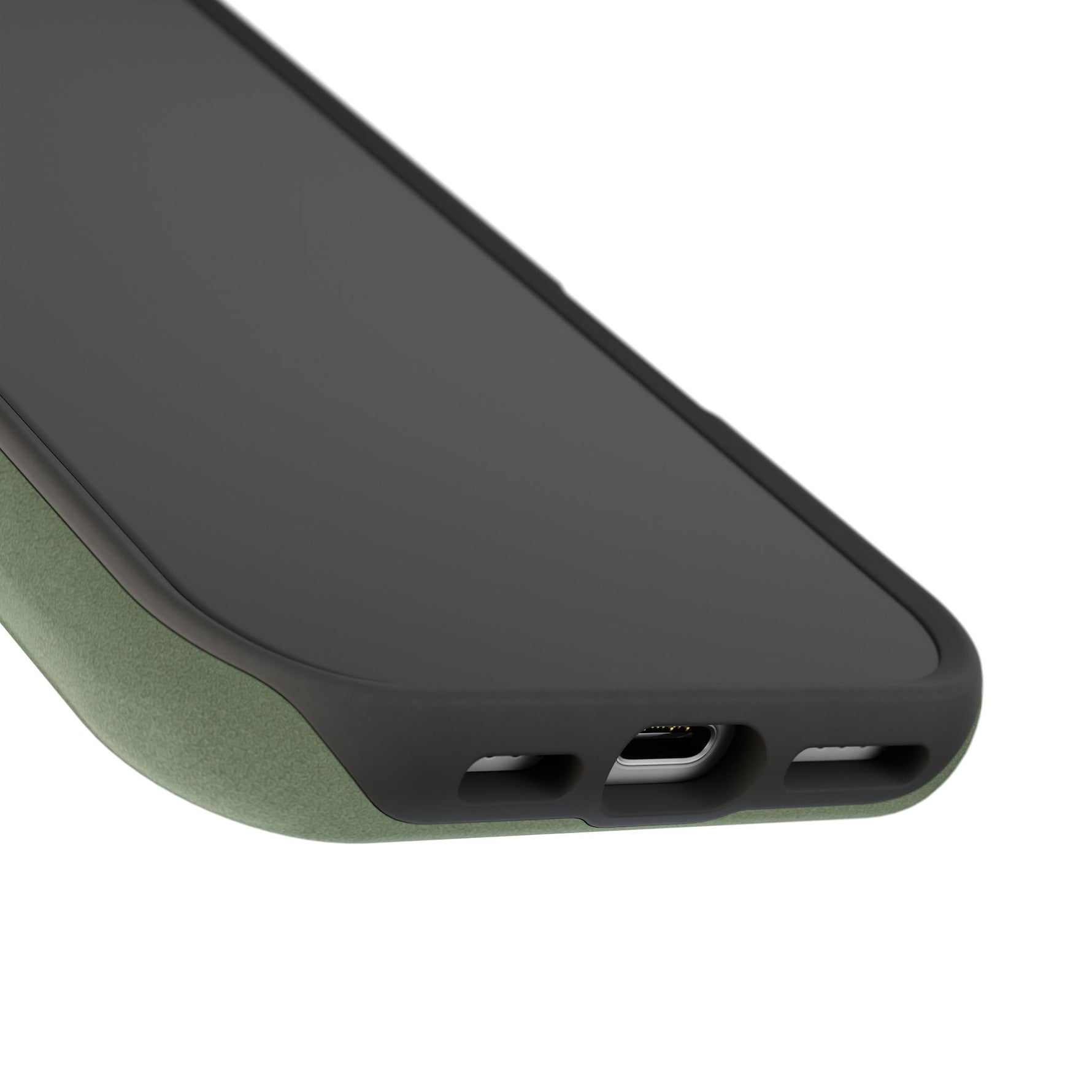 Olive Green MagSafe Compatible Impact-Resistant iPhone Case