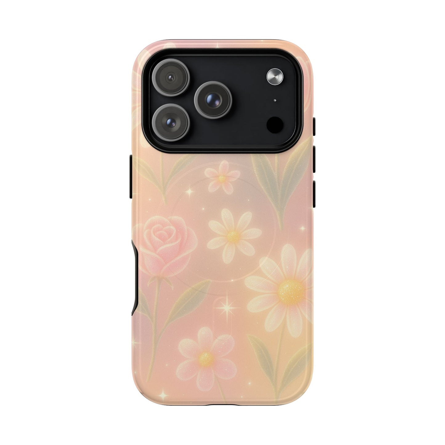 Sparkle Garden Floral iPhone Case with MagSafe