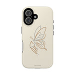 Butterfly Transformation from Caterpillar Minimalist Magnetic Impact-Resistant Phone Case with Magsafe