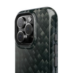 Dark Carbon Fiber Texture Magnetic Impact-Resistant iPhone Case | MagSafe compatible - iPhone 17 Pro Max / Glossy - Shamo's