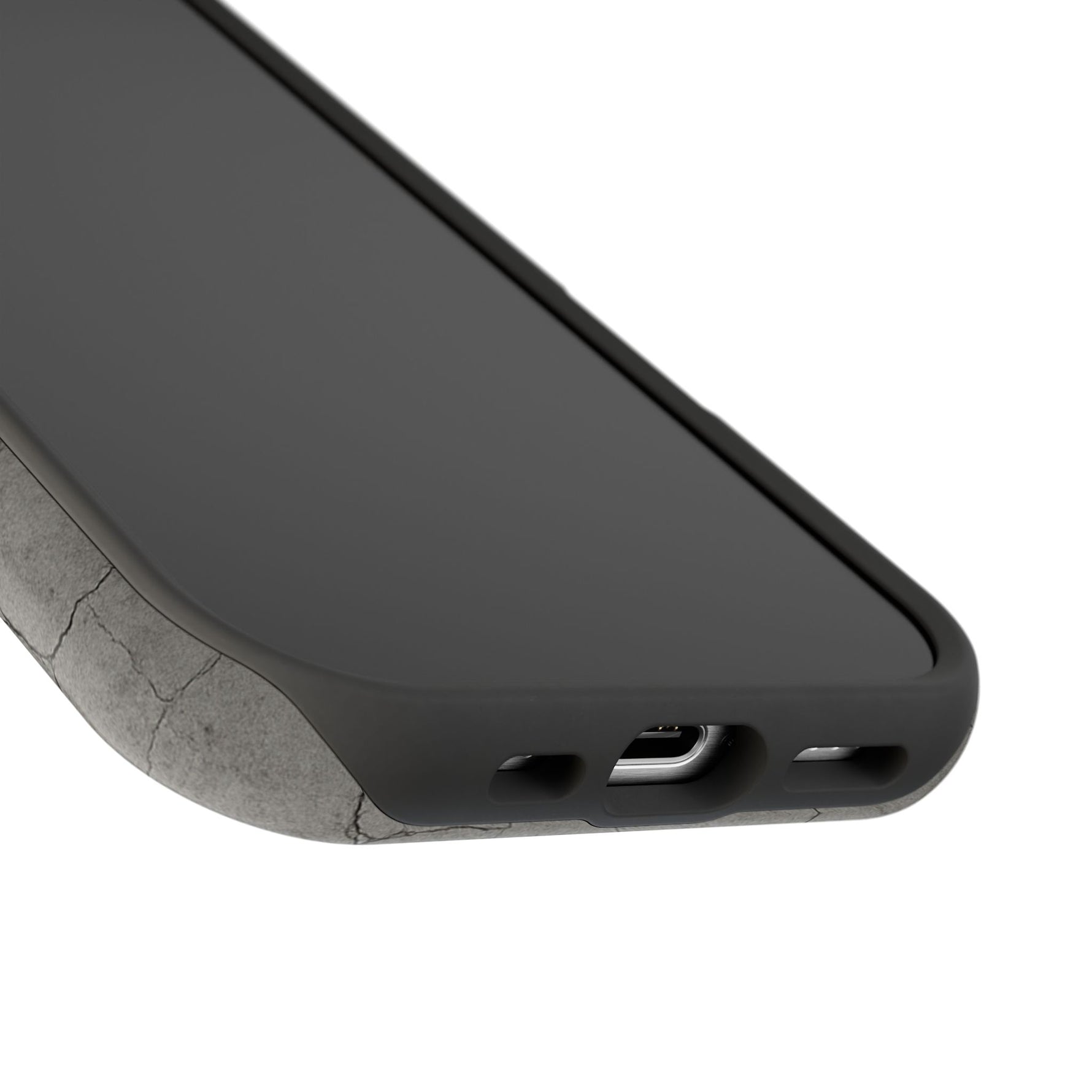 Cracked Concrete Texture iPhone Case with MagSafe compatibility