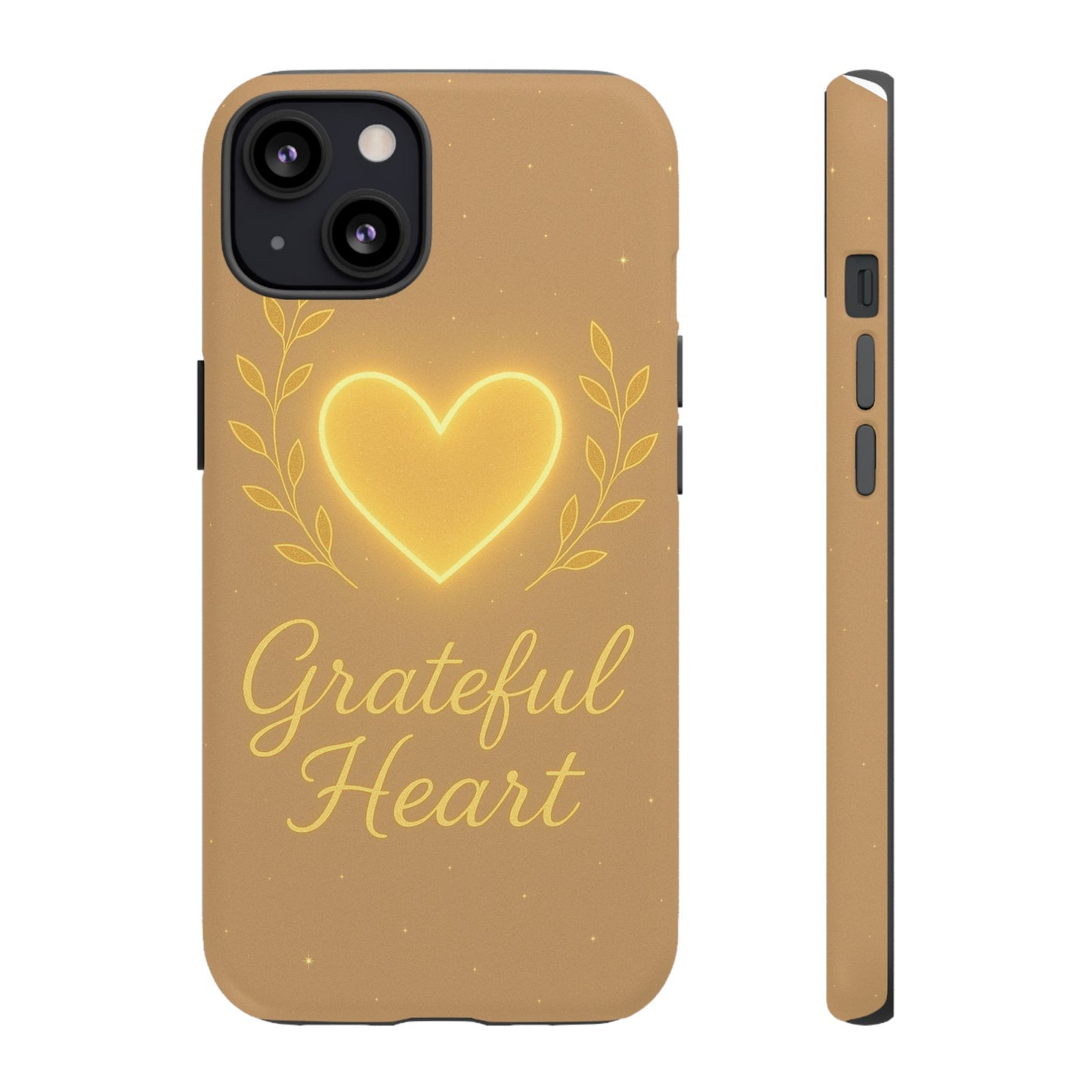 Grateful Heart iPhone Case — Warm Neon Heart - Shamo's