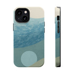 “Calm Over Chaos” Abstract Ocean Wave iPhone Case | MagSafe Compatible  Shamo's iPhone 13 Mini / Matte