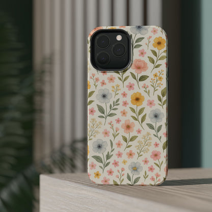 Floral Garden Impact iPhone Case with MagSafe compatibility  Shamo's