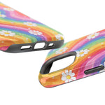 Rainbow Daisy Magnetic Impact-Resistant Phone Case with MagSafe Compatibility - iPhone 17 / Glossy - Shamo's