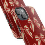 Holiday Red Bow iPhone Case — Impact‑Resistant iPhone Cover with MagSafe compatibility  Shamo's