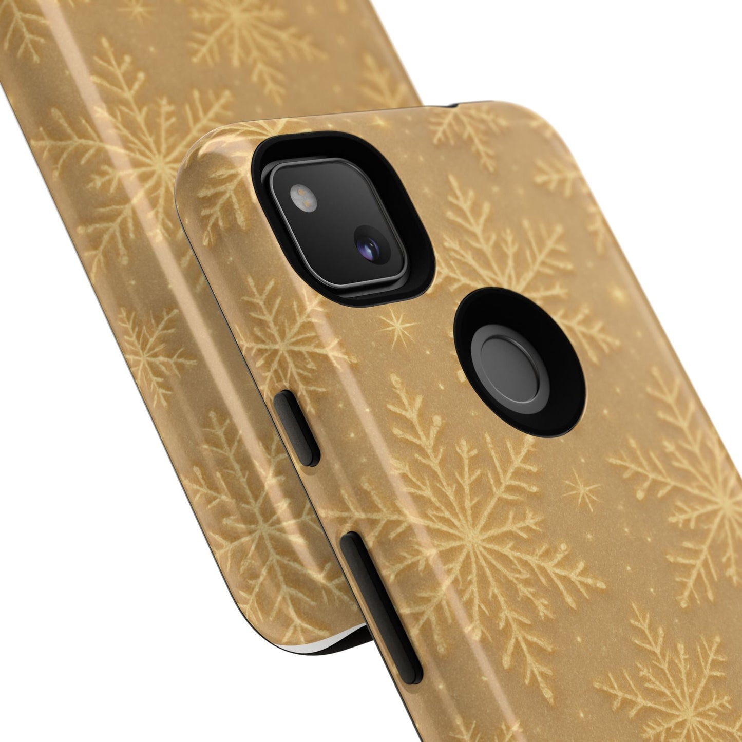 Golden Snowflake Holiday iPhone Case