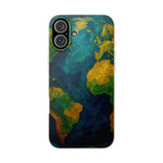 Biodegradable Phone Case — Earth Illustration Eco-Friendly Case  Shamo's iPhone 16 Plus