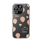 Sweet Love Strawberry Clear iPhone Case | MagSafe - Shamo's