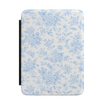 Blue Floral Pattern Kindle Case – Vintage Cottagecore E-Reader Sleeve