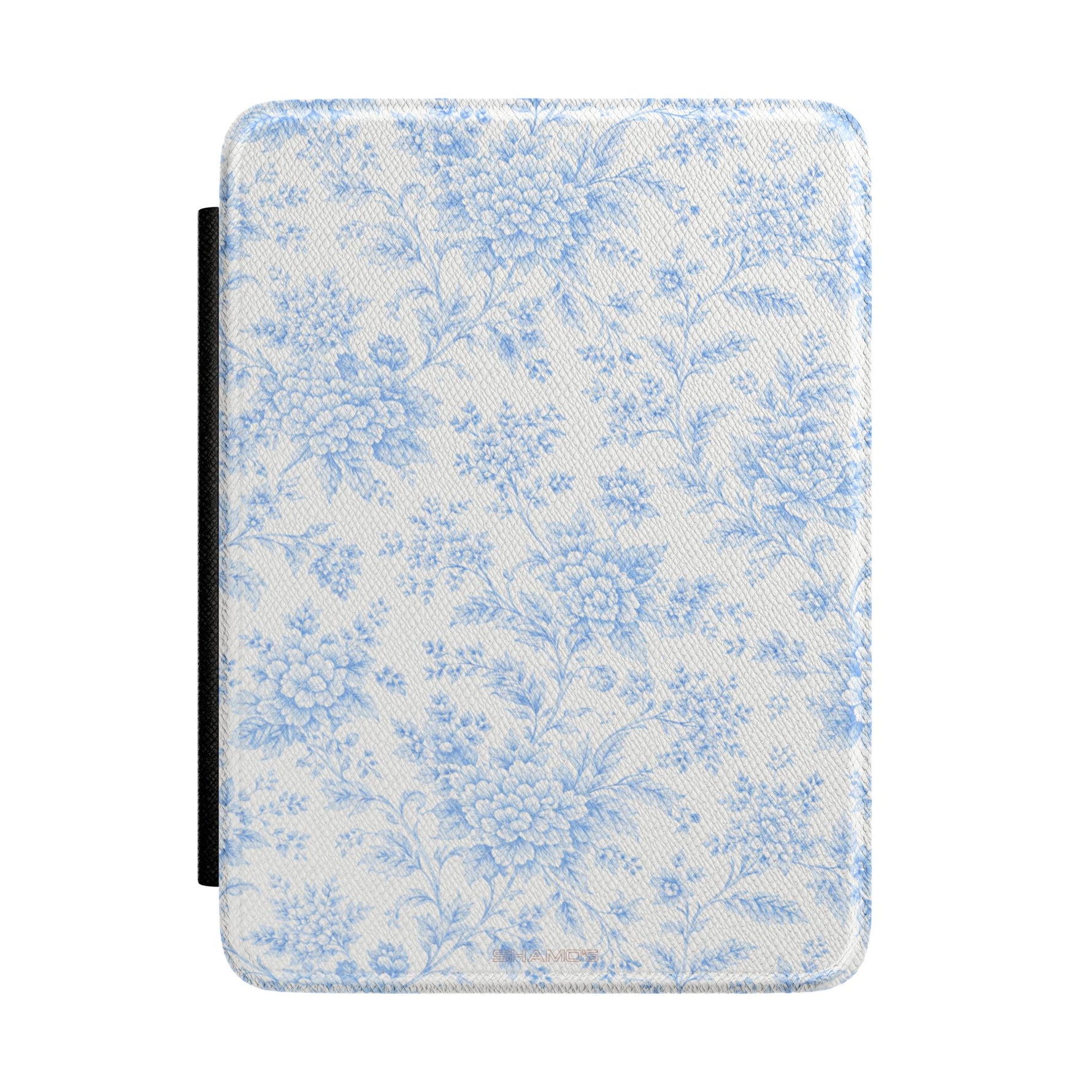 Blue Floral Pattern Kindle Case – Vintage Cottagecore E-Reader Sleeve
