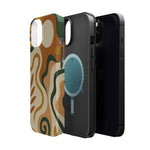 Abstract Earth-Tone Impact iPhone Case — MagSafe  Shamo's
